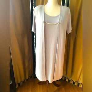 C.O.C Gray Midi Dress w Jacket